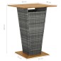 vidaXL 5-tlg. Gartenbar-Set mit Kissen Poly Rattan Grau vidaXL 5-tlg. Gartenbar-Set mit Kissen Poly Rattan Grau