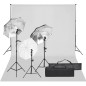 vidaXL Fotostudio-Set mit Beleuchtung und Hintergrund vidaXL Fotostudio-Set mit Beleuchtung und Hintergrund
