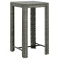 vidaXL 3-tlg. Gartenbar-Set mit Kissen Poly Rattan Grau vidaXL 3-tlg. Gartenbar-Set mit Kissen Poly Rattan Grau