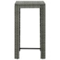 vidaXL 3-tlg. Gartenbar-Set mit Kissen Poly Rattan Grau vidaXL 3-tlg. Gartenbar-Set mit Kissen Poly Rattan Grau