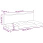 vidaXL Palettenkissen 2 Stk. Türkis Oxford-Gewebe vidaXL Palettenkissen 2 Stk. Türkis Oxford-Gewebe