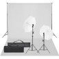 vidaXL Fotostudio-Set mit Beleuchtung und Hintergrund vidaXL Fotostudio-Set mit Beleuchtung und Hintergrund