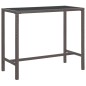 vidaXL 5-tlg. Gartenbar-Set mit Kissen Poly Rattan Braun vidaXL 5-tlg. Gartenbar-Set mit Kissen Poly Rattan Braun