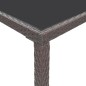 vidaXL 5-tlg. Gartenbar-Set mit Kissen Poly Rattan Braun vidaXL 5-tlg. Gartenbar-Set mit Kissen Poly Rattan Braun