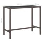 vidaXL 5-tlg. Gartenbar-Set mit Kissen Poly Rattan Braun vidaXL 5-tlg. Gartenbar-Set mit Kissen Poly Rattan Braun