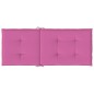 Gartenstuhlauflagen für Hochlehner 2 Stk. Rosa 120x50x3cm Stoff Gartenstuhlauflagen für Hochlehner 2 Stk. Rosa 120x50x3cm Stoff