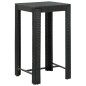 vidaXL 5-tlg. Gartenbar-Set mit Kissen Poly Rattan Schwarz vidaXL 5-tlg. Gartenbar-Set mit Kissen Poly Rattan Schwarz