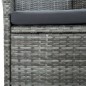 vidaXL 5-tlg. Garten-Essgruppe mit Kissen Poly Rattan Grau vidaXL 5-tlg. Garten-Essgruppe mit Kissen Poly Rattan Grau