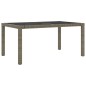 vidaXL 5-tlg. Garten-Essgruppe mit Kissen Poly Rattan Grau vidaXL 5-tlg. Garten-Essgruppe mit Kissen Poly Rattan Grau