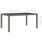 vidaXL 5-tlg. Garten-Essgruppe mit Kissen Poly Rattan Grau vidaXL 5-tlg. Garten-Essgruppe mit Kissen Poly Rattan Grau