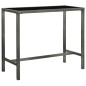 vidaXL 7-tlg. Gartenbar-Set mit Kissen Poly Rattan Grau vidaXL 7-tlg. Gartenbar-Set mit Kissen Poly Rattan Grau
