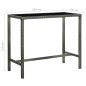 vidaXL 7-tlg. Gartenbar-Set mit Kissen Poly Rattan Grau vidaXL 7-tlg. Gartenbar-Set mit Kissen Poly Rattan Grau