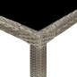 vidaXL 9-tlg. Garten-Essgruppe mit Kissen Poly Rattan Grau vidaXL 9-tlg. Garten-Essgruppe mit Kissen Poly Rattan Grau