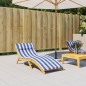 vidaXL Sonnenliegen-Auflage Blau&Weiß Gestreift 180x60x3 Oxford-Gewebe vidaXL Sonnenliegen-Auflage Blau&Weiß Gestreift 180x60x3 Oxford-Gewebe