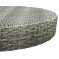vidaXL 5-tlg. Gartenbar-Set mit Kissen Poly Rattan Grau vidaXL 5-tlg. Gartenbar-Set mit Kissen Poly Rattan Grau