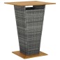 vidaXL 3-tlg. Gartenbar-Set mit Kissen Poly Rattan Grau vidaXL 3-tlg. Gartenbar-Set mit Kissen Poly Rattan Grau