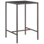 vidaXL 5-tlg. Gartenbar-Set mit Kissen Poly Rattan Braun vidaXL 5-tlg. Gartenbar-Set mit Kissen Poly Rattan Braun