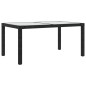 vidaXL 5-tlg. Garten-Essgruppe mit Auflagen Poly Rattan Schwarz vidaXL 5-tlg. Garten-Essgruppe mit Auflagen Poly Rattan Schwarz
