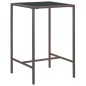 vidaXL 3-tlg. Gartenbar-Set mit Kissen Poly Rattan Braun vidaXL 3-tlg. Gartenbar-Set mit Kissen Poly Rattan Braun