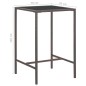 vidaXL 3-tlg. Gartenbar-Set mit Kissen Poly Rattan Braun vidaXL 3-tlg. Gartenbar-Set mit Kissen Poly Rattan Braun