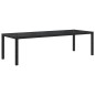 vidaXL 11-tlg. Garten-Essgruppe mit Auflagen Poly Rattan Schwarz vidaXL 11-tlg. Garten-Essgruppe mit Auflagen Poly Rattan Schwarz