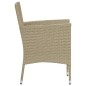 vidaXL 7-tlg. Garten-Essgruppe mit Kissen Poly Rattan Beige vidaXL 7-tlg. Garten-Essgruppe mit Kissen Poly Rattan Beige