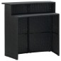 vidaXL 3-tlg. Gartenbar-Set mit Kissen Poly Rattan Schwarz vidaXL 3-tlg. Gartenbar-Set mit Kissen Poly Rattan Schwarz
