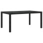 vidaXL 5-tlg. Garten-Essgruppe mit Kissen Poly Rattan Schwarz vidaXL 5-tlg. Garten-Essgruppe mit Kissen Poly Rattan Schwarz