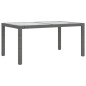 vidaXL 5-tlg. Garten-Essgruppe mit Kissen Poly Rattan Grau vidaXL 5-tlg. Garten-Essgruppe mit Kissen Poly Rattan Grau