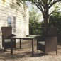 vidaXL 3-tlg. Garten-Essgruppe Poly Rattan Braun vidaXL 3-tlg. Garten-Essgruppe Poly Rattan Braun