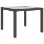 vidaXL 3-tlg. Garten-Essgruppe Poly Rattan Braun vidaXL 3-tlg. Garten-Essgruppe Poly Rattan Braun
