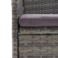 vidaXL 3-tlg. Garten-Essgruppe mit Kissen Poly Rattan Grau vidaXL 3-tlg. Garten-Essgruppe mit Kissen Poly Rattan Grau