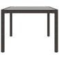 vidaXL 9-tlg. Garten-Essgruppe mit Auflagen Poly Rattan Braun vidaXL 9-tlg. Garten-Essgruppe mit Auflagen Poly Rattan Braun