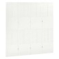 vidaXL 4-tlg. Raumteiler 2 Stk. Weiß 160x180 cm Stahl vidaXL 4-tlg. Raumteiler 2 Stk. Weiß 160x180 cm Stahl