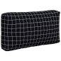 vidaXL Palettenkissen 3 Stk. Schwarz Karomuster Oxford-Gewebe vidaXL Palettenkissen 3 Stk. Schwarz Karomuster Oxford-Gewebe