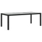 vidaXL 7-tlg. Garten-Essgruppe mit Auflagen Poly Rattan Schwarz vidaXL 7-tlg. Garten-Essgruppe mit Auflagen Poly Rattan Schwarz