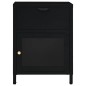 vidaXL Nachttische 2 Stk. Schwarz 40x30x54,5 cm Stahl und Glas vidaXL Nachttische 2 Stk. Schwarz 40x30x54,5 cm Stahl und Glas