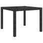 vidaXL 3-tlg. Garten-Essgruppe mit Auflagen Poly Rattan Schwarz vidaXL 3-tlg. Garten-Essgruppe mit Auflagen Poly Rattan Schwarz