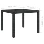 vidaXL 3-tlg. Garten-Essgruppe mit Auflagen Poly Rattan Schwarz vidaXL 3-tlg. Garten-Essgruppe mit Auflagen Poly Rattan Schwarz