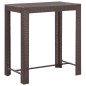 vidaXL 5-tlg. Gartenbar-Set mit Kissen Poly Rattan Braun vidaXL 5-tlg. Gartenbar-Set mit Kissen Poly Rattan Braun