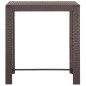 vidaXL 5-tlg. Gartenbar-Set mit Kissen Poly Rattan Braun vidaXL 5-tlg. Gartenbar-Set mit Kissen Poly Rattan Braun