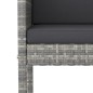vidaXL 5-tlg. Gartenbar-Set mit Kissen Poly Rattan Grau vidaXL 5-tlg. Gartenbar-Set mit Kissen Poly Rattan Grau