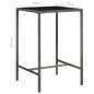 vidaXL 5-tlg. Gartenbar-Set mit Kissen Poly Rattan Grau vidaXL 5-tlg. Gartenbar-Set mit Kissen Poly Rattan Grau