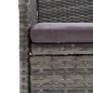 vidaXL 7-tlg. Garten-Essgruppe mit Kissen Poly Rattan Grau vidaXL 7-tlg. Garten-Essgruppe mit Kissen Poly Rattan Grau