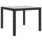 vidaXL 5-tlg. Garten-Essgruppe mit Kissen Poly Rattan Schwarz vidaXL 5-tlg. Garten-Essgruppe mit Kissen Poly Rattan Schwarz