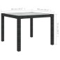 vidaXL 5-tlg. Garten-Essgruppe mit Kissen Poly Rattan Schwarz vidaXL 5-tlg. Garten-Essgruppe mit Kissen Poly Rattan Schwarz