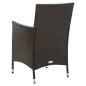 vidaXL 5-tlg. Garten-Essgruppe mit Auflagen Poly Rattan Braun vidaXL 5-tlg. Garten-Essgruppe mit Auflagen Poly Rattan Braun