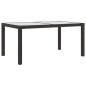 vidaXL 5-tlg. Garten-Essgruppe mit Auflagen Poly Rattan Braun vidaXL 5-tlg. Garten-Essgruppe mit Auflagen Poly Rattan Braun