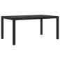 vidaXL 7-tlg. Garten-Essgruppe mit Auflagen Poly Rattan Schwarz vidaXL 7-tlg. Garten-Essgruppe mit Auflagen Poly Rattan Schwarz
