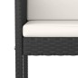 vidaXL 3-tlg. Gartenbar-Set mit Kissen Poly Rattan Schwarz vidaXL 3-tlg. Gartenbar-Set mit Kissen Poly Rattan Schwarz